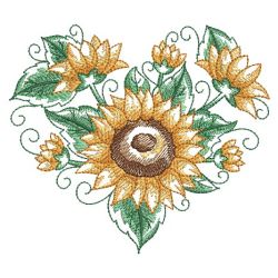 Watercolor Sunflowers 2 12(Lg) machine embroidery designs