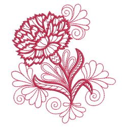 Redwork Flowers Of The Month(Md) machine embroidery designs