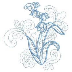Redwork Flowers Of The Month 05(Sm) machine embroidery designs