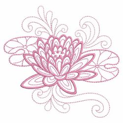 Redwork Flowers Of The Month 07(Lg) machine embroidery designs