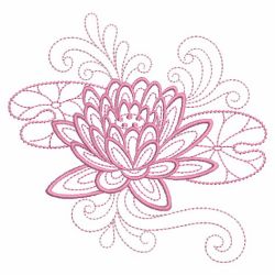 Redwork Flowers Of The Month 07(Sm) machine embroidery designs