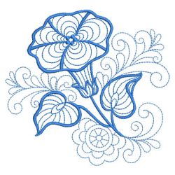 Redwork Flowers Of The Month 09(Lg) machine embroidery designs