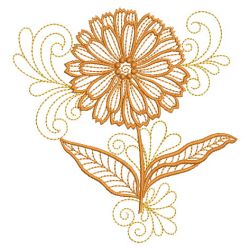 Redwork Flowers Of The Month 10(Lg) machine embroidery designs
