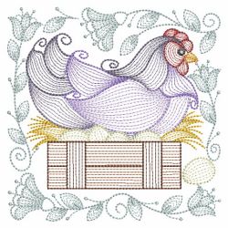 Rippled Chickens 06(Lg) machine embroidery designs