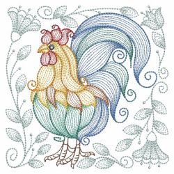 Rippled Chickens 07(Md) machine embroidery designs
