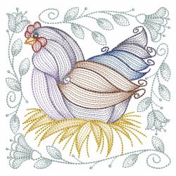 Rippled Chickens 09(Md) machine embroidery designs