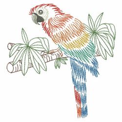 Vintage Parrots 01(Md) machine embroidery designs