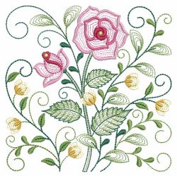 Rippled Floral Fantasy 02(Md) machine embroidery designs