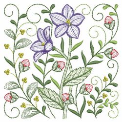 Rippled Floral Fantasy 05(Md) machine embroidery designs