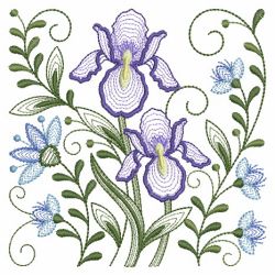 Rippled Floral Fantasy 07(Md) machine embroidery designs