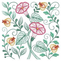 Rippled Floral Fantasy 08(Md) machine embroidery designs