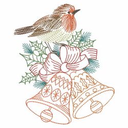 Vintage Christmas Robin 03(Sm) machine embroidery designs