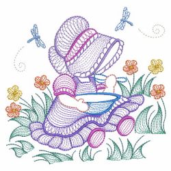 Rippled Sunbonnet Sue(Lg) machine embroidery designs