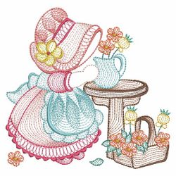 Rippled Sunbonnet Sue 02(Lg) machine embroidery designs