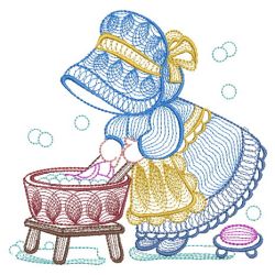 Rippled Sunbonnet Sue 05(Lg) machine embroidery designs