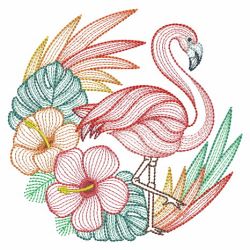 Tropical Flamingo(Lg) machine embroidery designs