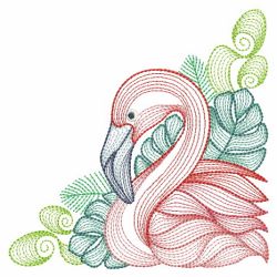 Tropical Flamingo 06(Md) machine embroidery designs