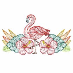 Tropical Flamingo 08(Md) machine embroidery designs