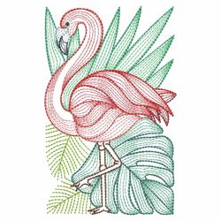 Tropical Flamingo 10(Md) machine embroidery designs