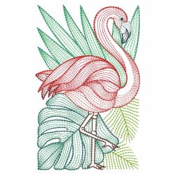 Tropical Flamingo 12(Lg) machine embroidery designs