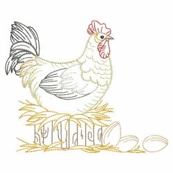 Vintage Chickens 2 03(Md) machine embroidery designs