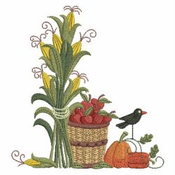 Country Autumn Scene 3 02(Lg) machine embroidery designs