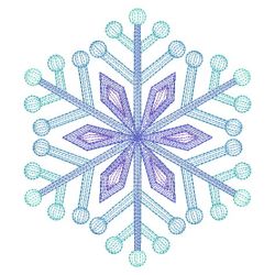 Rippled Snowflakes 3 07(Sm) machine embroidery designs