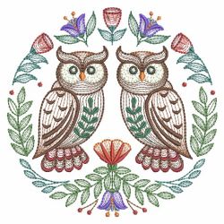 Folk Art Birds 06(Md) machine embroidery designs