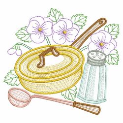 Kitchen In Bloom 07(Lg) machine embroidery designs