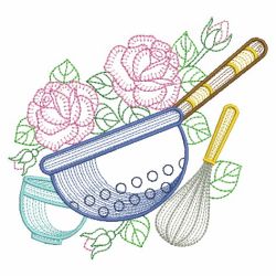 Kitchen In Bloom 08(Lg) machine embroidery designs