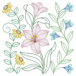 Vintage Floral Fantasy 06(Lg) machine embroidery designs