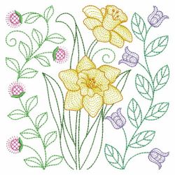 Vintage Floral Fantasy 07(Md) machine embroidery designs