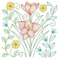 Vintage Floral Fantasy 08(Md) machine embroidery designs