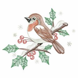 Christmas Robin 2(Sm) machine embroidery designs