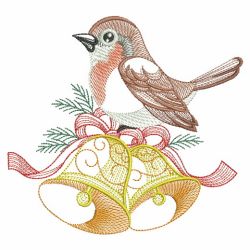 Christmas Robin 2 08(Sm) machine embroidery designs