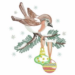 Christmas Robin 2 09(Md) machine embroidery designs