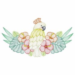 Rippled Tropical Birds 2 02(Lg) machine embroidery designs