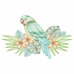 Rippled Tropical Birds 2 04(Lg) machine embroidery designs