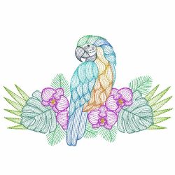 Rippled Tropical Birds 2 05(Sm) machine embroidery designs