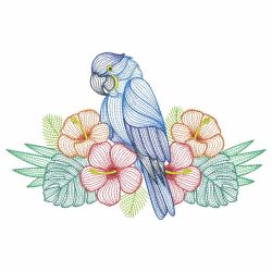 Rippled Tropical Birds 2 09(Sm) machine embroidery designs