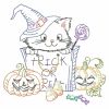 Vintage Halloween Kitten 10(Sm)