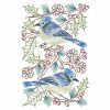 Vintage Christmas Bluejay 05(Lg)