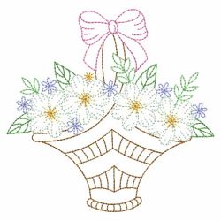 Vintage Floral Baskets 2 04(Md) machine embroidery designs