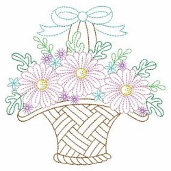 Vintage Floral Baskets 2 10(Lg) machine embroidery designs