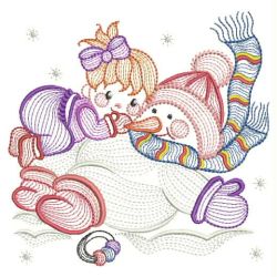 Rippled Frosty Snowman 04(Md) machine embroidery designs