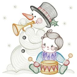 Rippled Frosty Snowman 08(Lg) machine embroidery designs
