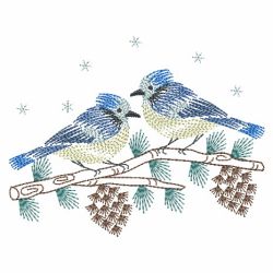 Vintage Christmas Bluejay 07(Sm) machine embroidery designs