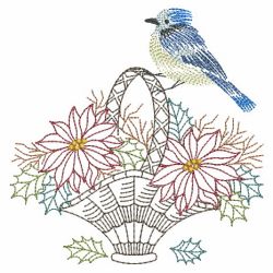 Vintage Christmas Bluejay 09(Md) machine embroidery designs