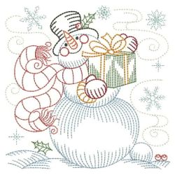 Vintage Snowman 7(Md) machine embroidery designs