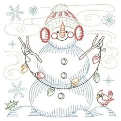 Vintage Snowman 7 03(Md) machine embroidery designs